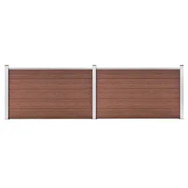 vidaxl-ogrodzenie-ogrodowe-wpc-353-x-106-cm-brazowe