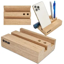 stojak-na-telefon-na-biurko-organizer-debowy-do-pracy-parlan-podkladka