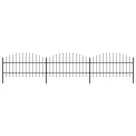 vidaxl-panele-ogrodzeniowe-z-grotami-stal-075-1-x-51-m-czarne