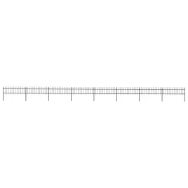 vidaxl-ogrodzenie-z-pretow-z-grotami-stalowe-136-x-06-m-czarne