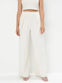 kremowe-spodnie-wide-leg-mohito-xl