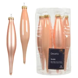 brzoskwiniowe-szklane-bombki-choinkowe-sople-15-cm-matowe-blyszczace-6-szt
