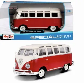 auto-maisto-volkswagen-t1-samba-bus-1-25-klasyczny-van-wierna-miniatura-3
