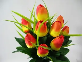 bukiet-sztuczne-tulipany-zolto-pomaranczowe