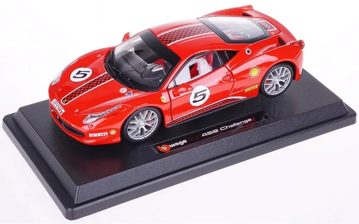 auto-bburago-ferrari-458-challenge-model-1-24-otwierane-3-lata-stan-opakowania-oryginalne