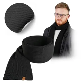 czarny-szalik-meski-brodrene-dlugi-elegancki-zawijany-klasyczny-uniwersalny