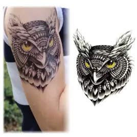 tatuaz-zmywalny-tymczasowy-wodny-sowa-sowka-zolte-oczy