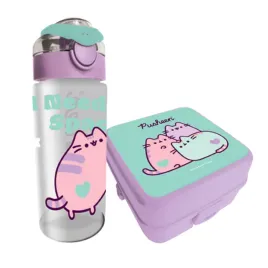 sniadaniowka-kwadratowa-i-bidon-500-ml-pusheen-violet-majewski