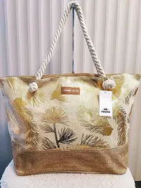 torba-shopper-plazowa-bezowa-ze-zlotym-w-liscie