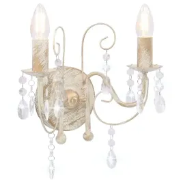 vidaxl-lampa-scienna-z-koralikami-antyczna-biel-2-zarowki-e14