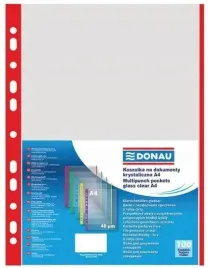 koszulki-pp-a4-krystal-40mikr-brzeg-czerwony-100sz-donau