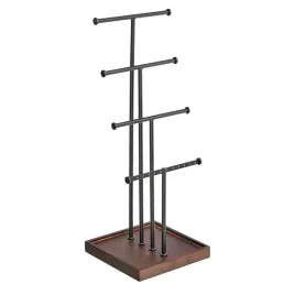 amazon-basics-stojak-na-bizuterie-drzewo-4-poziomy-orzechowy