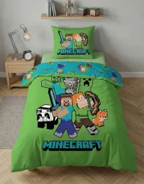minecraft-zestaw-poscieli-100percent-bawelna-140x200-cm-zielony