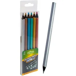 kredki-olowkowe-trojkatne-metaliczne-jumbo-cricco-6-kolorow-czarne-drewno