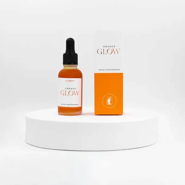 Orange Glow ROZŚWIETLAJĄCE SERUM DO TWARZY MARCHEWKOWE NATURALNY SKŁAD 30ml
