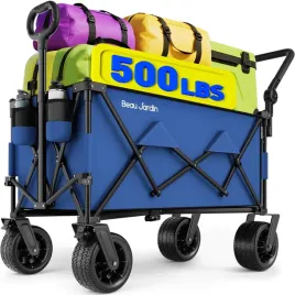 beau-jardin-skladany-wozek-transportowy-136-kg-niebieski