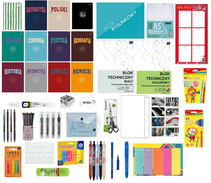 WYPRAWKA SZKOLNA DUŻA KLASY 4-8 ZESZYTY TEMATYCZNE Interdruk mix unisex