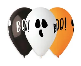 balony-lateksowe-boo-helloween-czarny-bialy-gemar-13-33cm-5szt