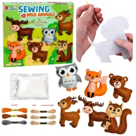 zestaw-kreatywny-pluszaki-do-szycia-filcowe-zwierzeta-lesne-diy-6-szt