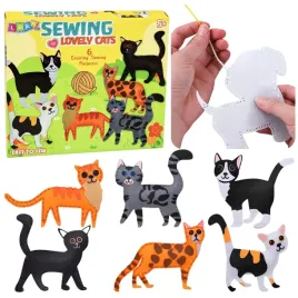zestaw-kreatywny-pluszaki-do-szycia-filcowe-maskotki-kotki-diy-6-szt