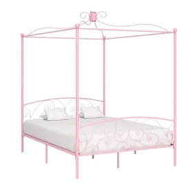 vidaxl-rama-lozka-z-baldachimem-rozowa-metalowa-160-x-200-cm