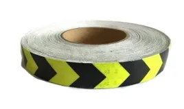 tasma-odblaskowa-plaster-miodu-seledynowo-czerwona-strzalki-25cm-szer
