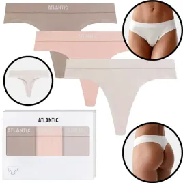 atlantic-majtki-damskie-stringi-3clp013-brz-kam-bezj-xl