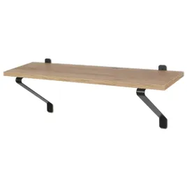 polka-scienna-drewniana-kolor-dab-zloty-2-wsporniki-czarne-z-metalu-loft