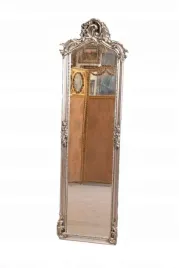 lustro-dlugie-waskie-secesja-srebrne-177-x-53-cm-krysztalowe-drewniane