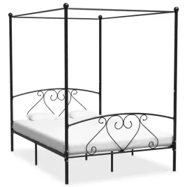 vidaxl-rama-lozka-z-baldachimem-czarna-metalowa-160-x-200-cm