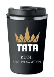 kubek-termiczny-premium-czarny-prezent-na-dzien-ojca-krol-jest-tylko-jeden