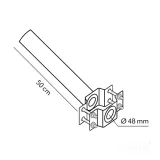 uchwyt-scienny-base-se-500mm-fi-48mm-stan-nowy-marka-kobi