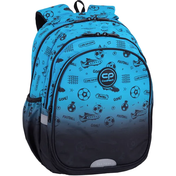 COOLPACK PLECAK SZKOLNY MŁODZIEŻOWY DLA CHŁOCPA GRADINET BLUE FOOTBALL