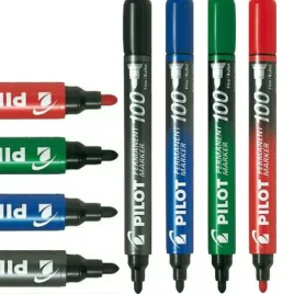 pilot-marker-permanentny-sca-100-okragly-4-kolory-zestaw