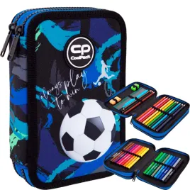 coolpack-piornik-szkolny-dwukomorowy-wyposazeniem-kredki-pisaki-football
