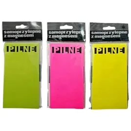 karteczki-samoprzylepne-pilne-z-magnesem-75x150mm-51k-neon-3-sztuki