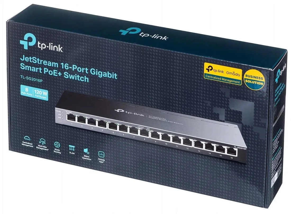 switch-tp-link-tl-sg2016p-8xpoe-stan-nowy