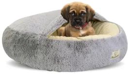 legowisko-dla-psa-fluffy-80-cm-jasnoszare