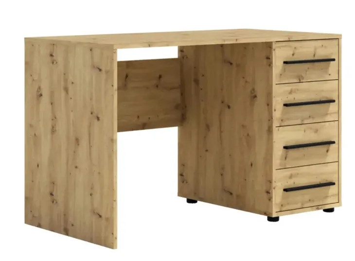 Biurko z Szufladami 120 cm Do Pokoju Dziecięcego Młodzieżowego Kolory