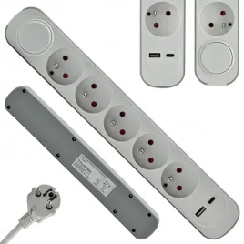 przedluzacz-domowy-5x-gniazd-3m-z-wylacznikiem-1x-usb-a-1x-usb-c