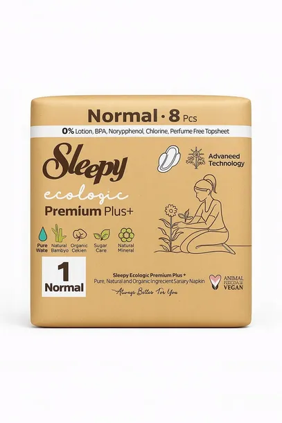 SLEEPY PODPASKI HIGIENICZNE EKO ZE SKRZYDEŁKAMI CIENKIE size NORMAL 8SZT