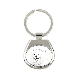 samoyed-bjelkier-samoiedskaya-sobaka-keychain-with-a-dog-keychain-with