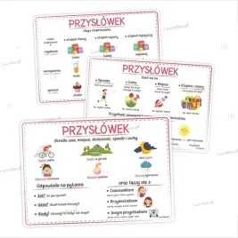 plansze-edukacyjne-a4-czesci-mowy-cz-2-6-kart