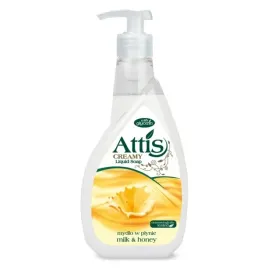 mydlo-w-plynie-mleko-miod-biale-attis-400ml-gold-drop