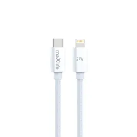 maxlife-kabel-mxuc-12-usb-c-lightning-20-m-27w-bialy