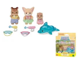 sylvanian-families-epoch-zestaw-5749-zestaw-pool-fun-trio