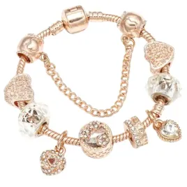 bransoletka-18-cm-kolor-rozowego-zlota-serca-i-charmsy-glamour