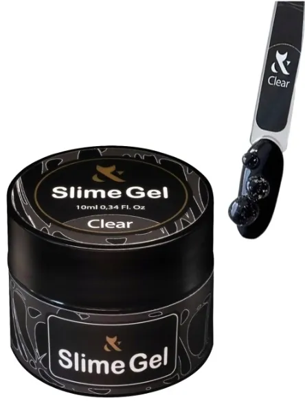 ŻEL DO ZDOBIEŃ PAZNOKCI 3D F.O.X. Slime Gel 10ml Clear Bezbarwny