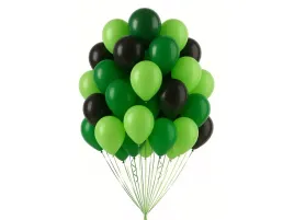 zestaw-balonow-lateksowych-zielono-czarne-srednie-30-szt