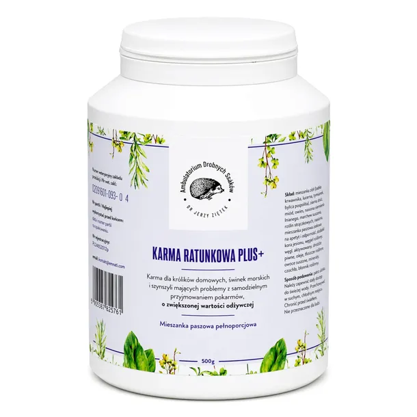 DR. ZIĘTEK Karma ratunkowa plus+ 500 g dla królików i gryzoni